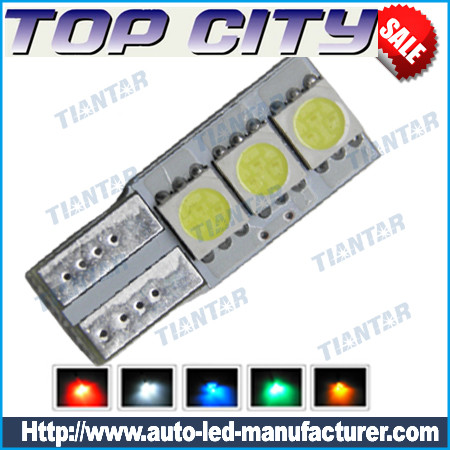 Topcity Euro Error Free 3-SMD-5050 T10 2825 W5W LED 
    Bulbs - Canbus led